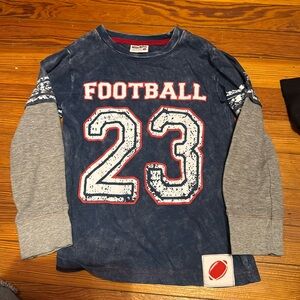 Mish boys football long sleeve euc size 6